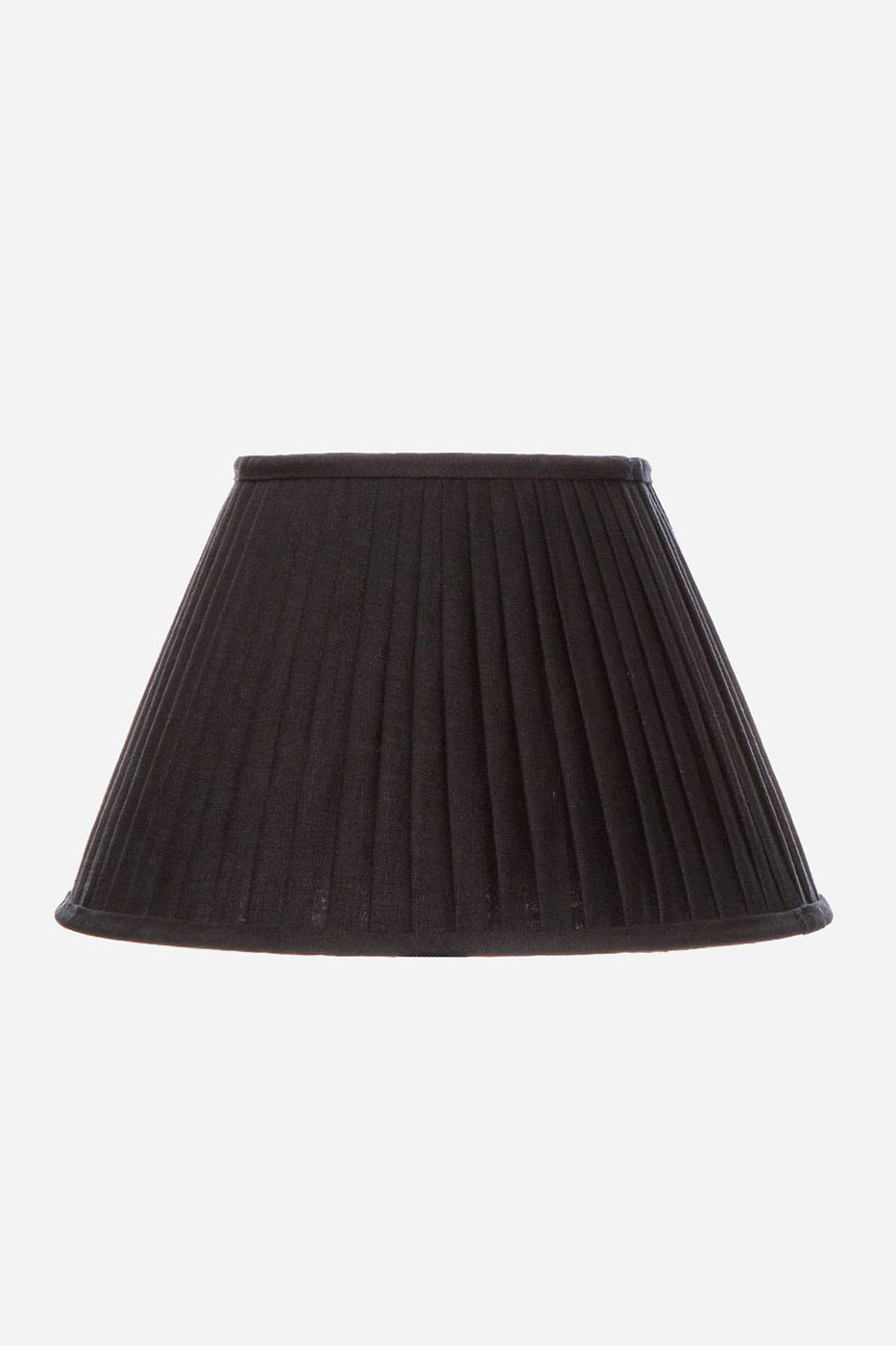 Lampskärm plisserad 40 cm svart linne