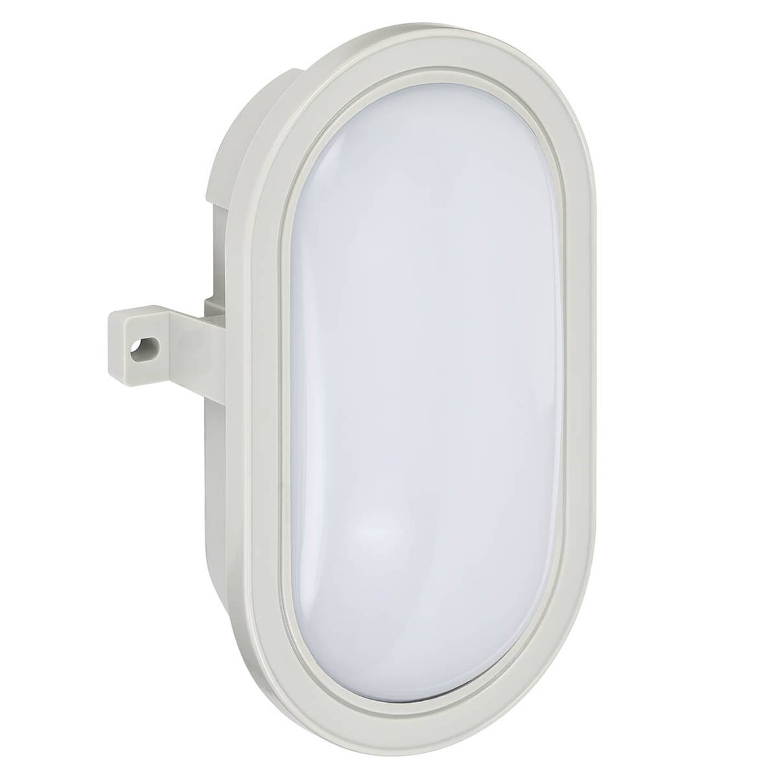 Oval LED-utomhusvägglampa Mats av plast