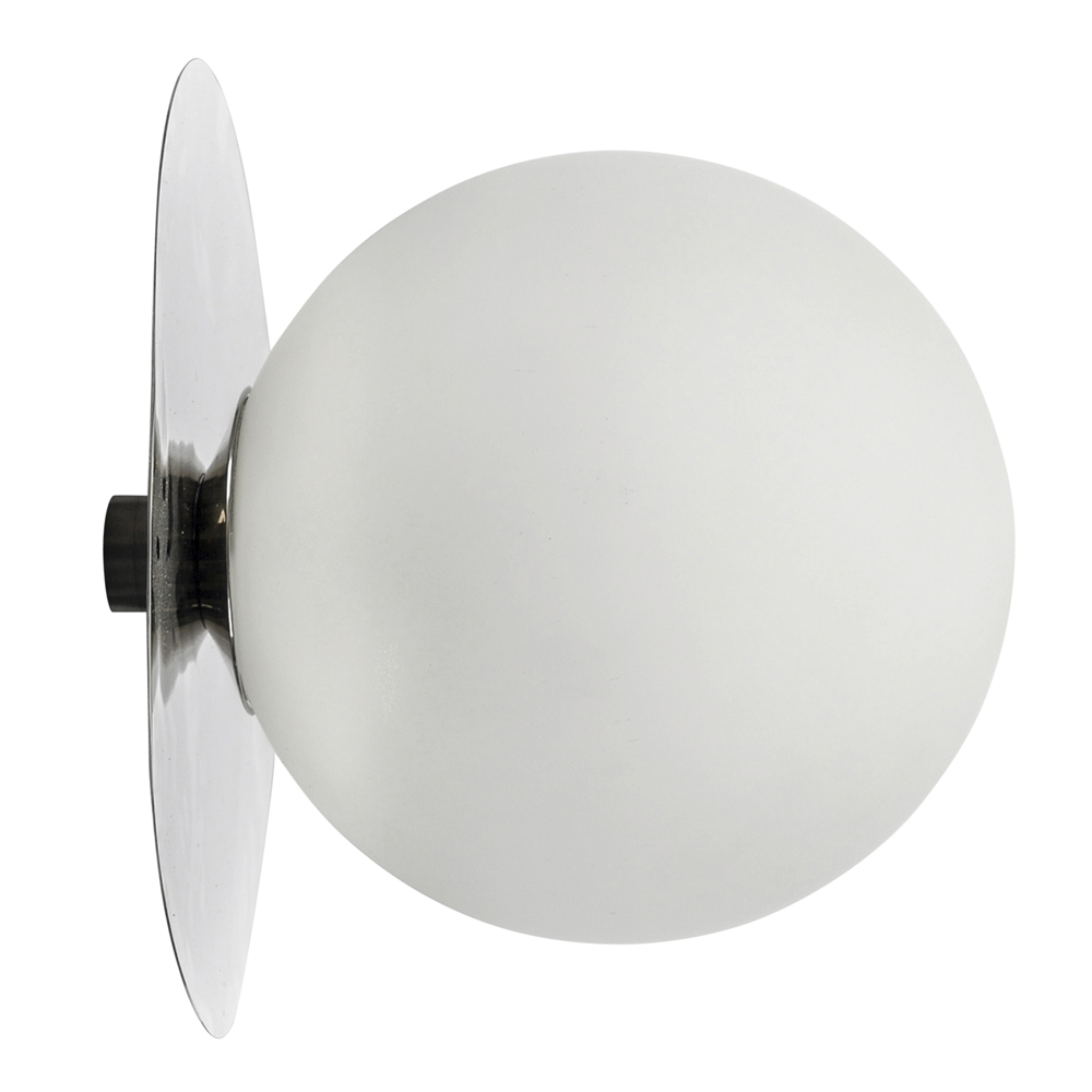 By On - Lush Globe Vägglampa 27 cm Silver/Vit