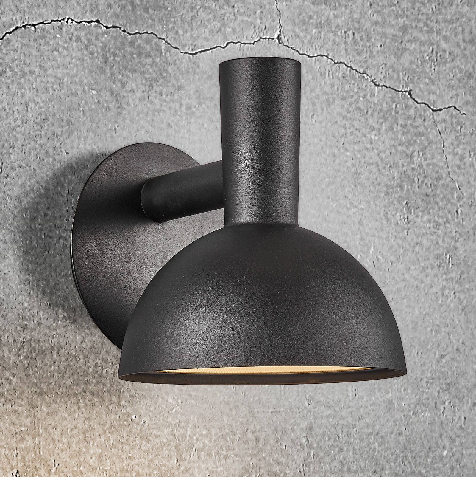 Utomhusvägglampa Arki svart Ø 20 cm