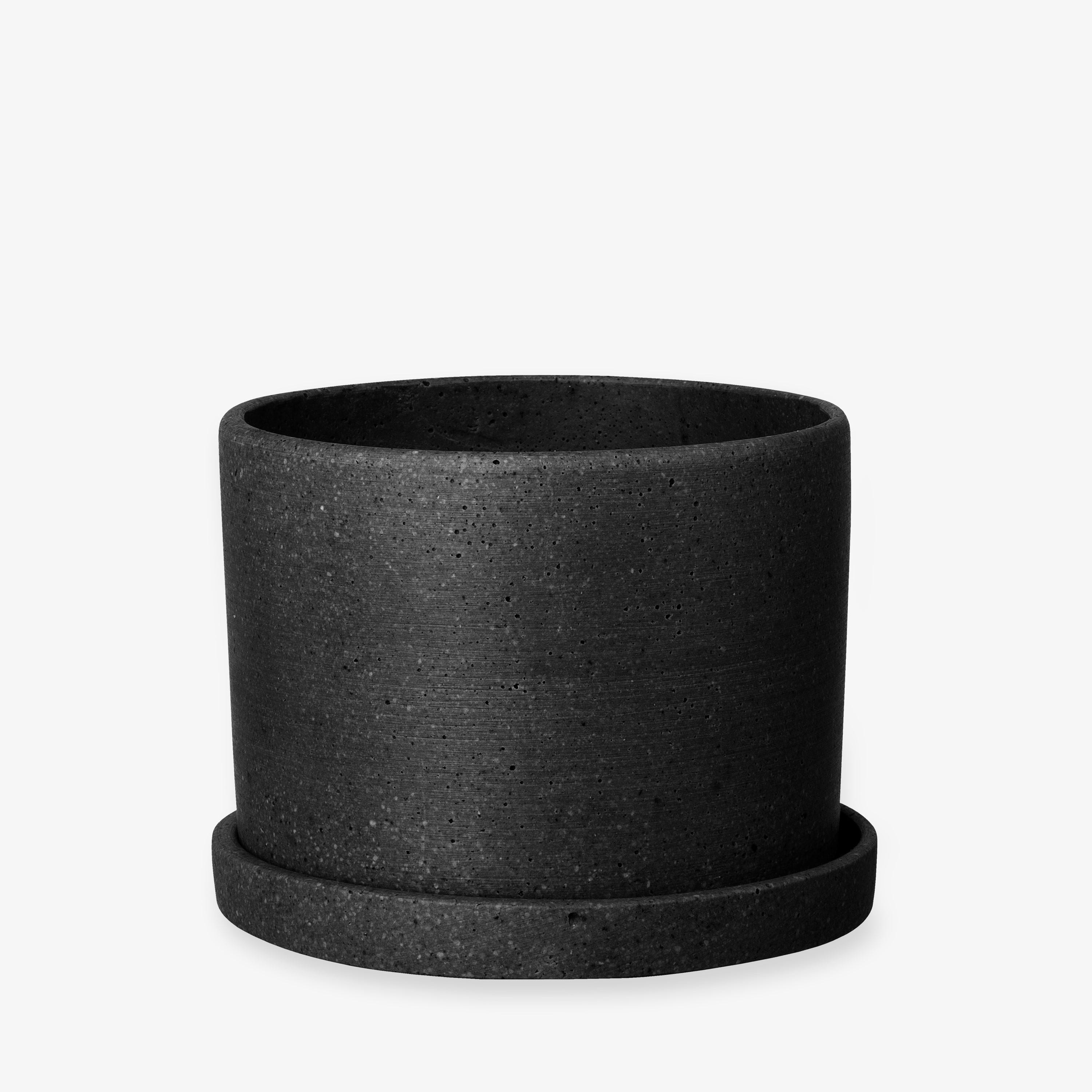 Kruka/Fat Polystone Liten Svart