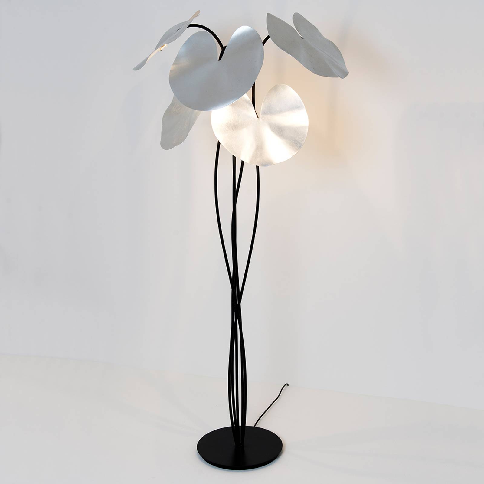 Golvlampa Controversia, LED skärm silver