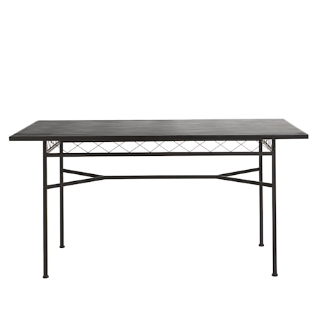 Gardia Trädgårdsbord Svart 150x85 cm