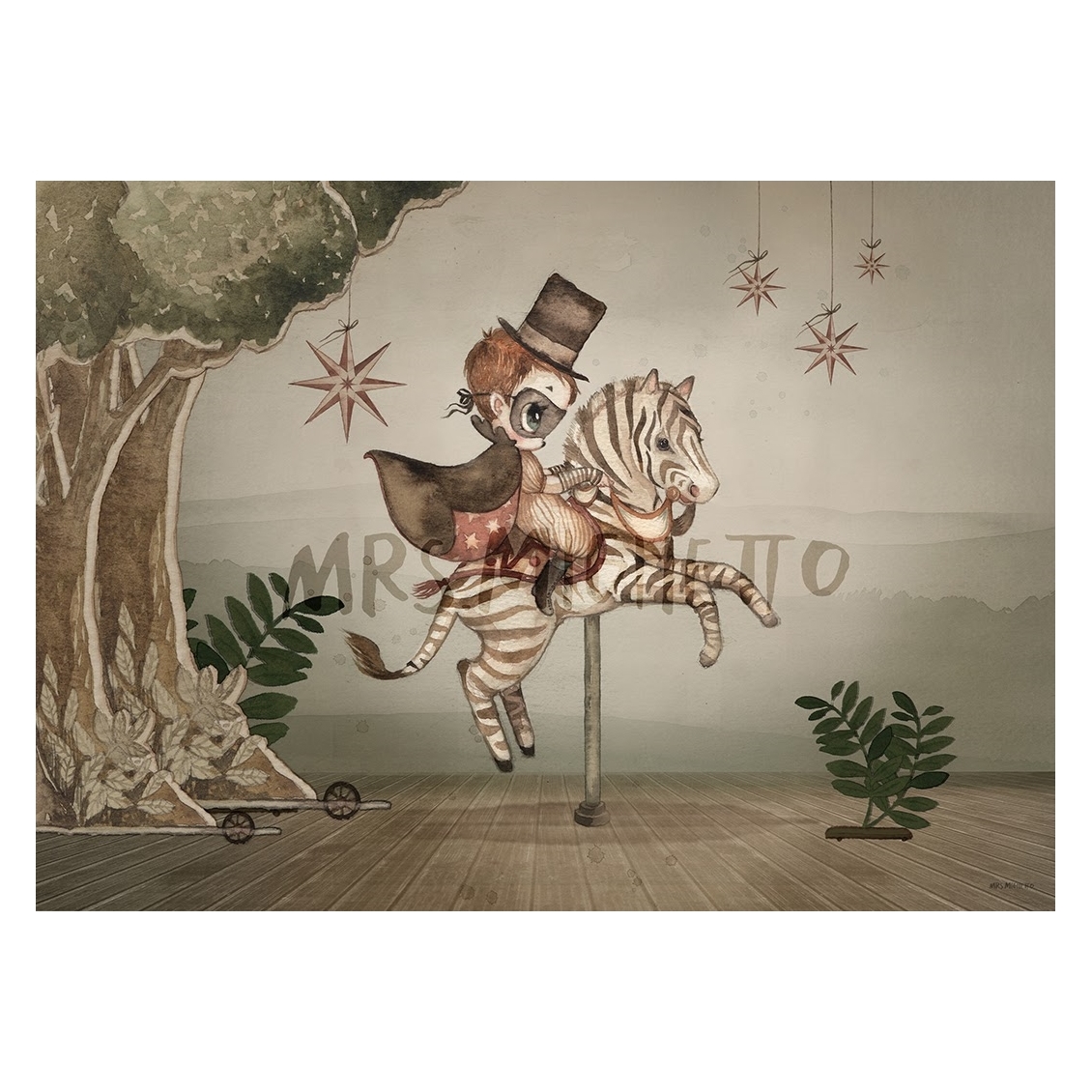 Mr Frank Poster 70 x 50 cm, Mrs Mighetto