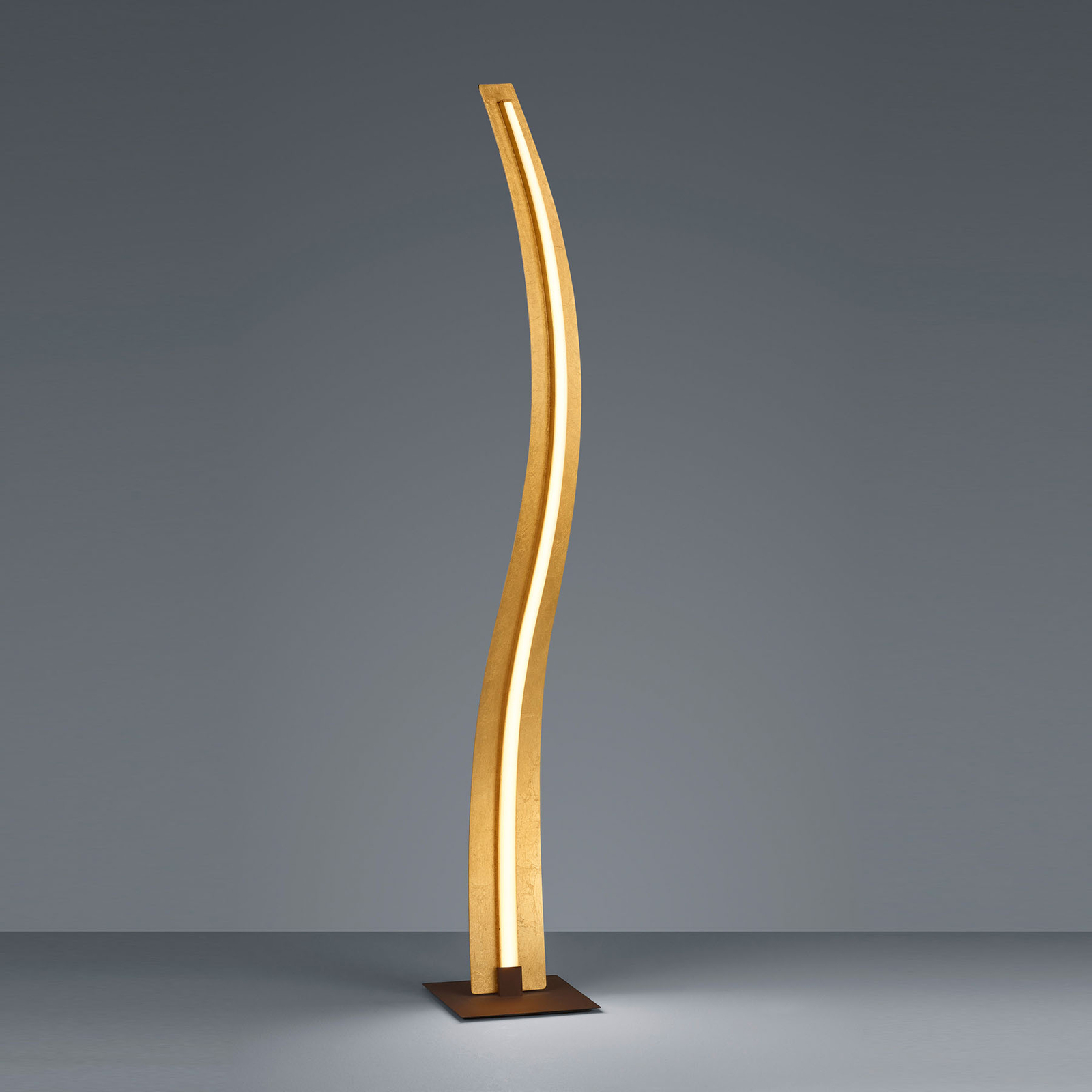 LED-golvlampa Salerno, SwitchDim, guld