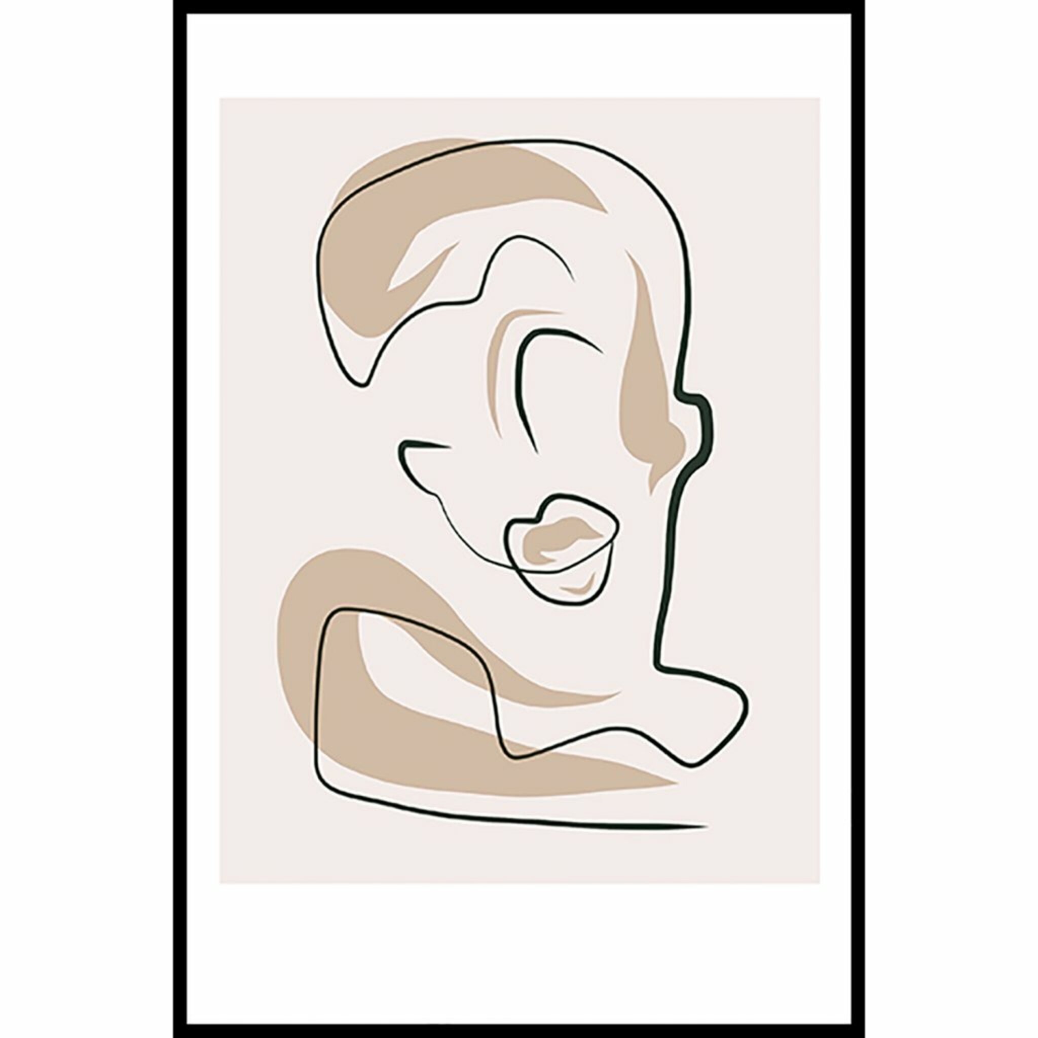 Abstract Face Poster