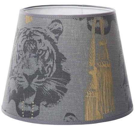 Coco tiger lampskärm grey - Small