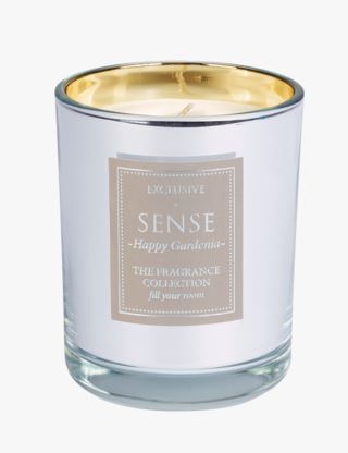 Sense Happy Gardenia doftljus silver