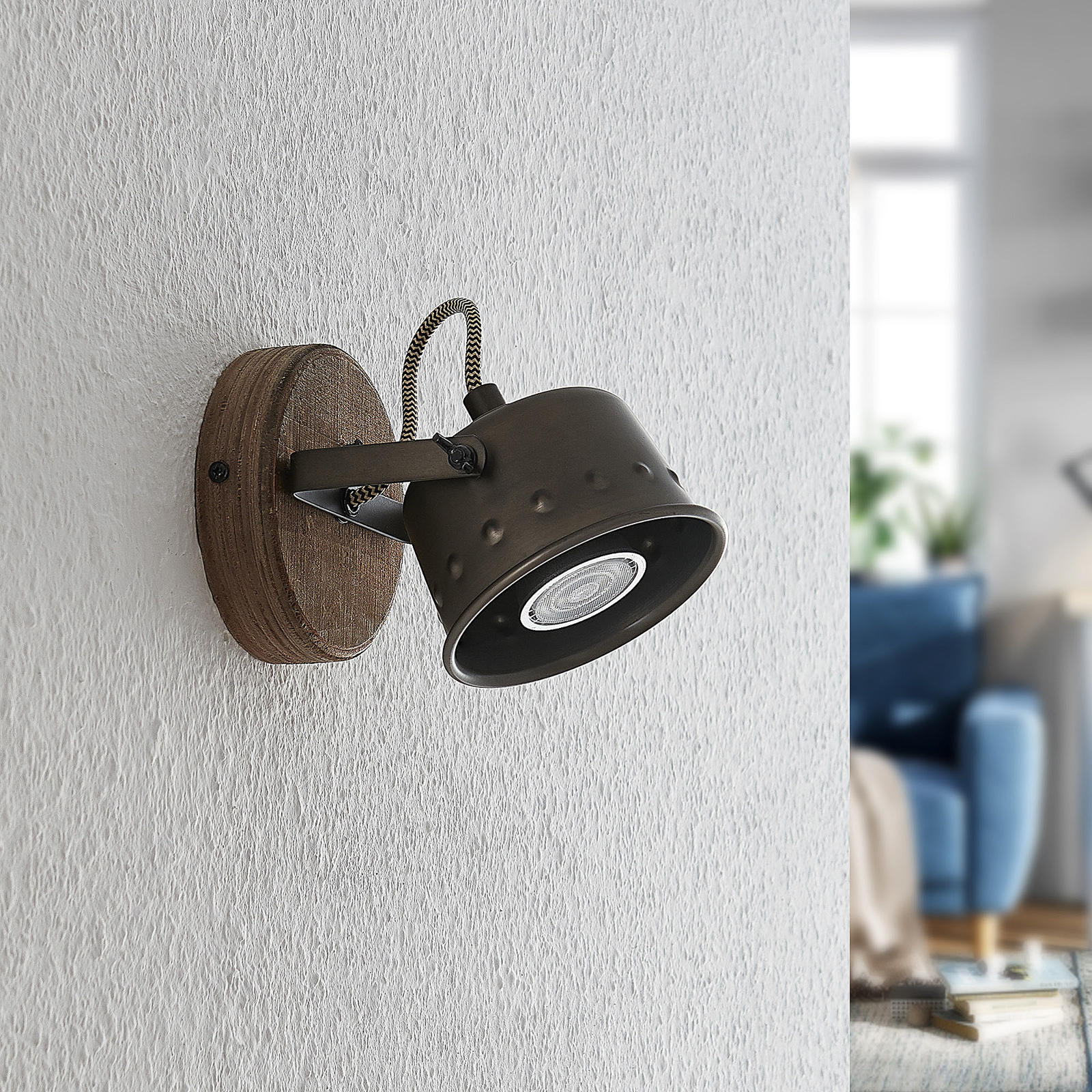 Lindby Rubinjo spotlight, 1 lampa
