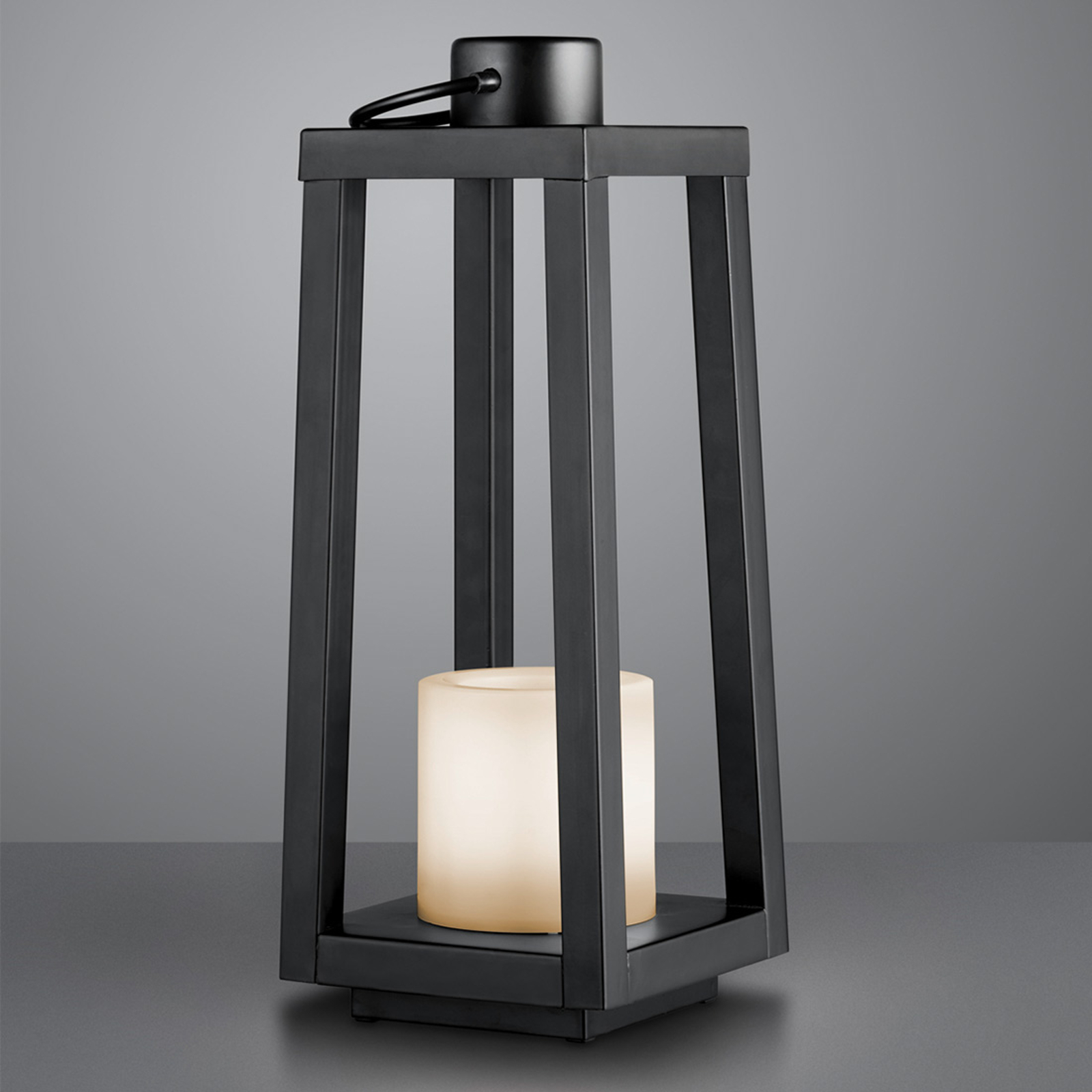 LED-solcellsgolvlampa Loja med flameffekt