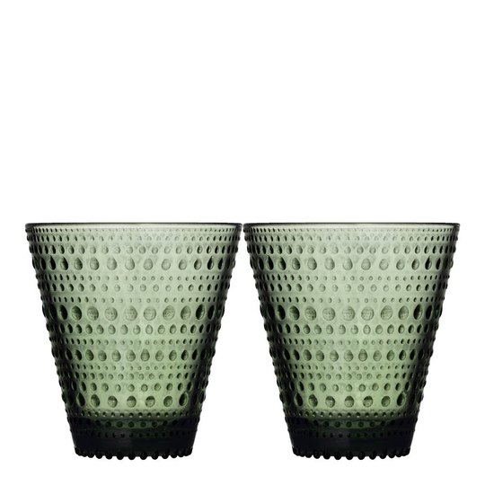 Iittala - Kastehelmi Tumbler 30 cl 2-pack Tallgrön