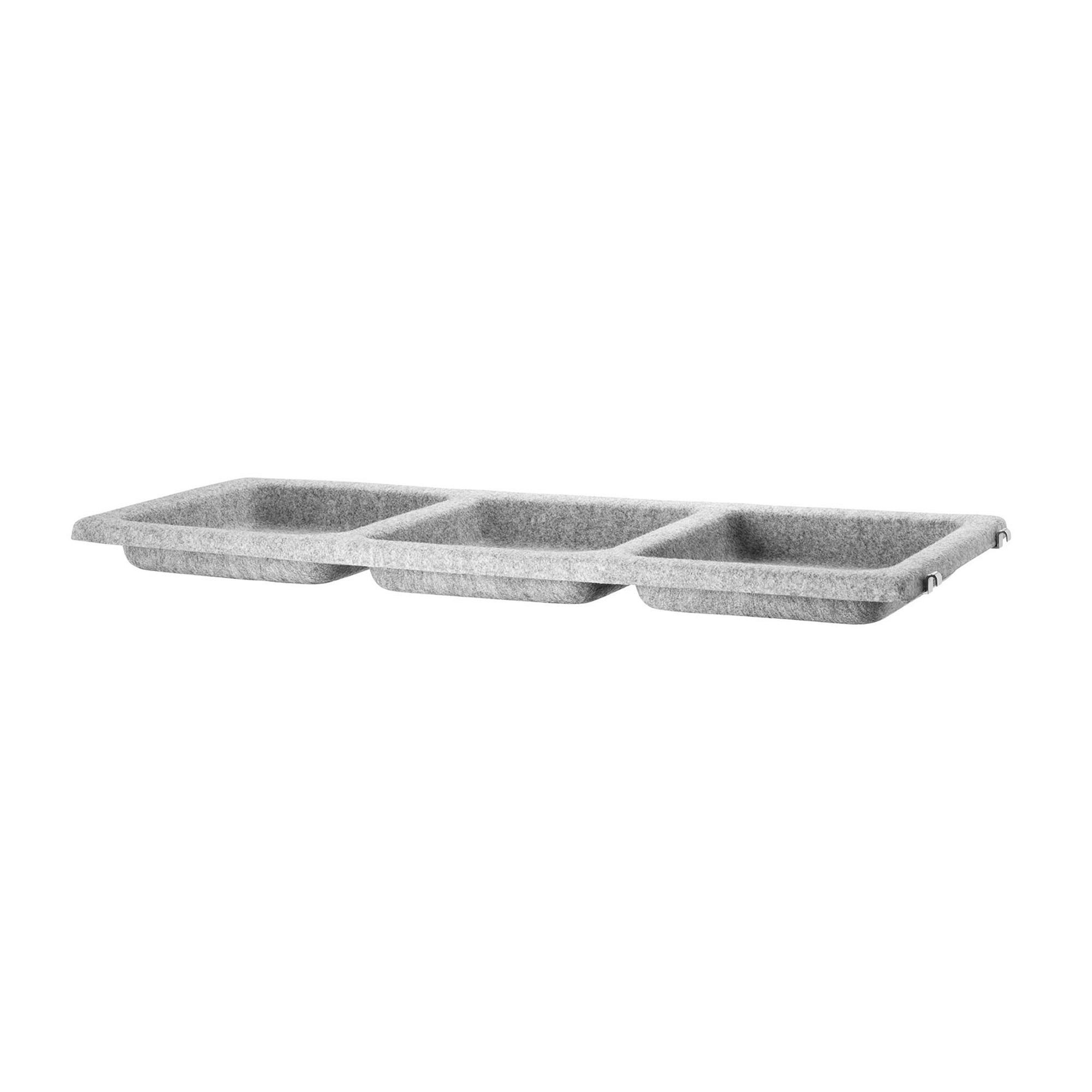 String Skålplan filt 78x30 ljusgrå
