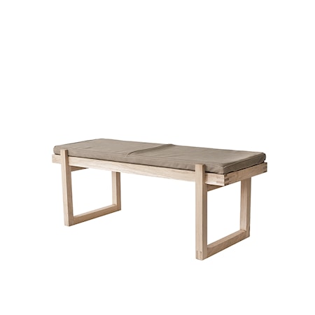 Minimal bänk Ek/Läder