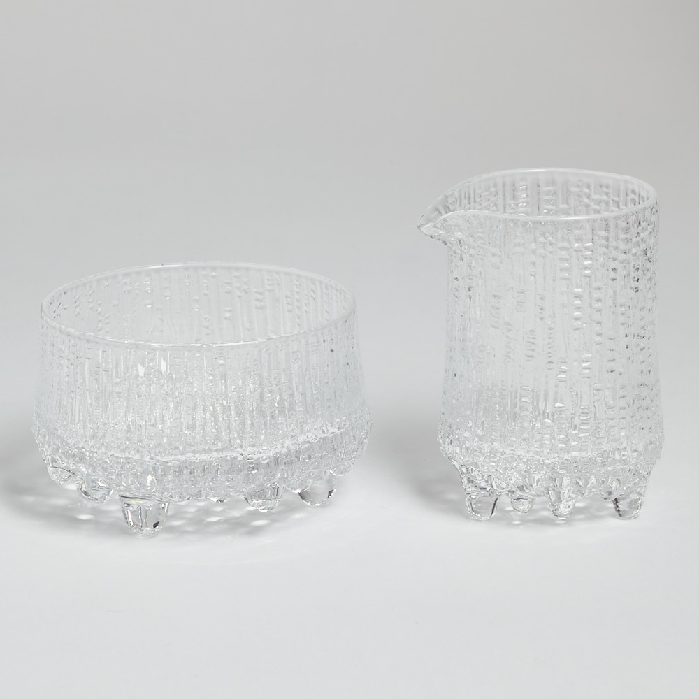 Iittala - SÅLD Sockerskål och gräddsnipa "Ultima Thule"