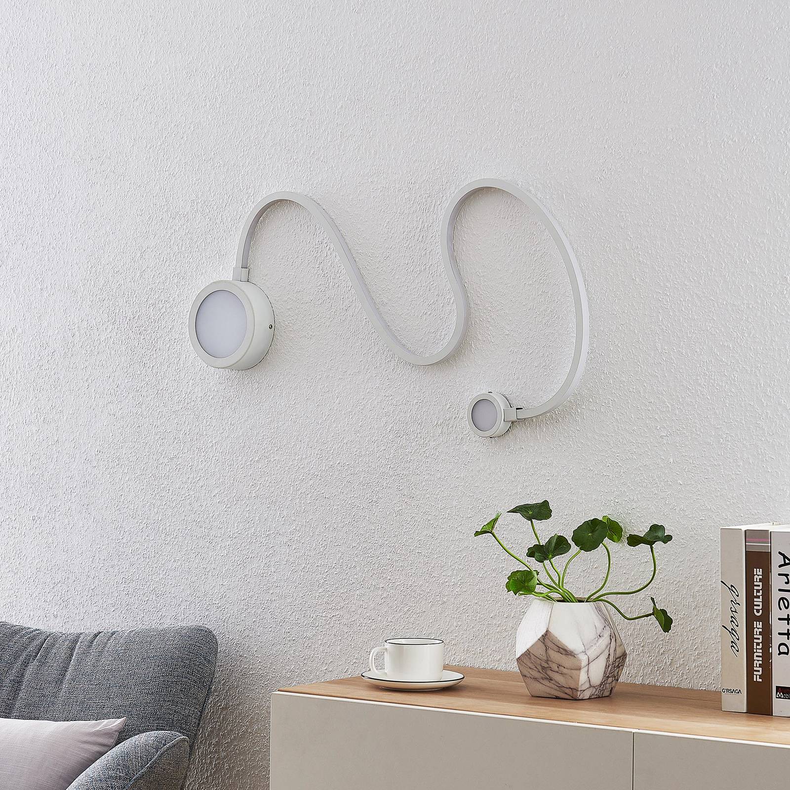 Lindby Rion LED-vägglampa, vit