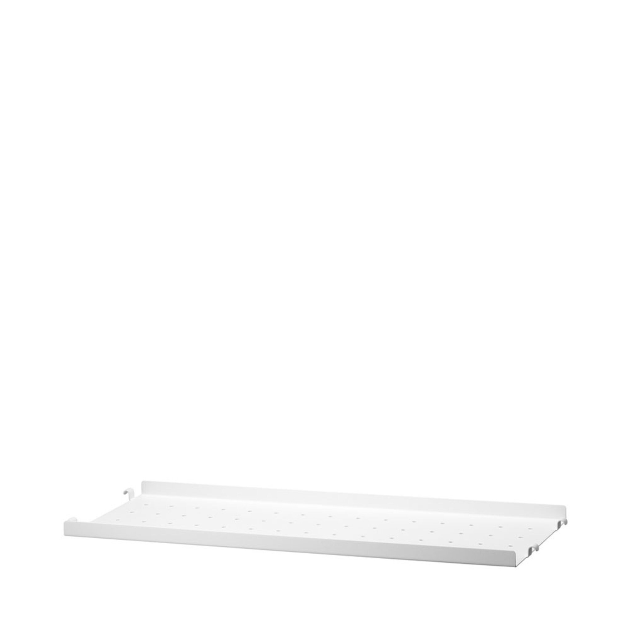 metallhyllplan låg kant b58 x d20 cm