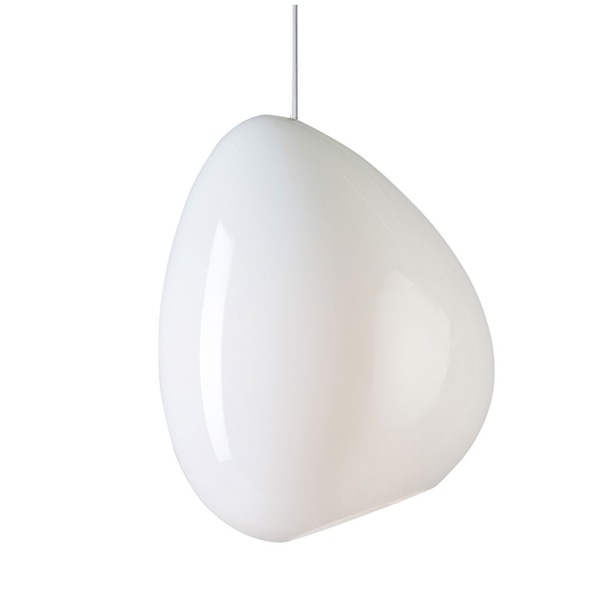 Taklampa Ocean Ø31,5cm Blankvit med vit kabel