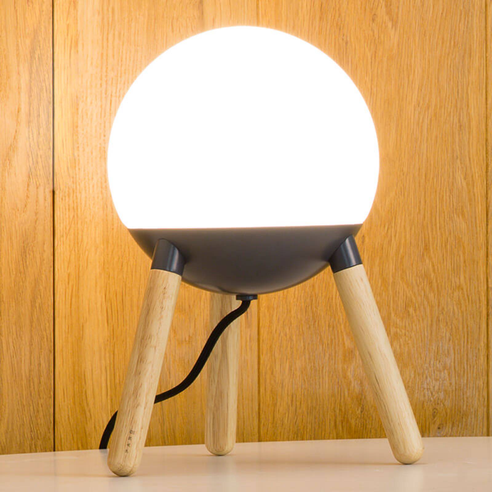 Bordslampa Mine med trebensstativ