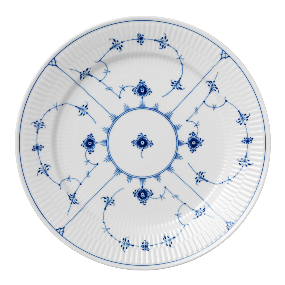 Royal Copenhagen - Blue Fluted Plain Tallrik flat 27 cm