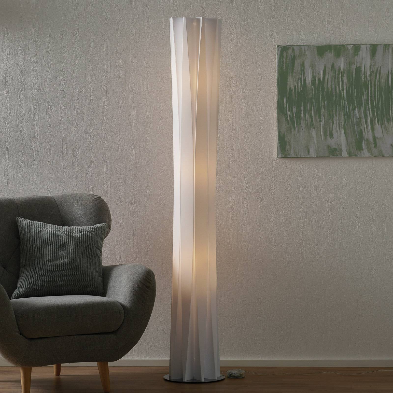 Slamp Bach, golvlampa, höjd 184 cm, vit