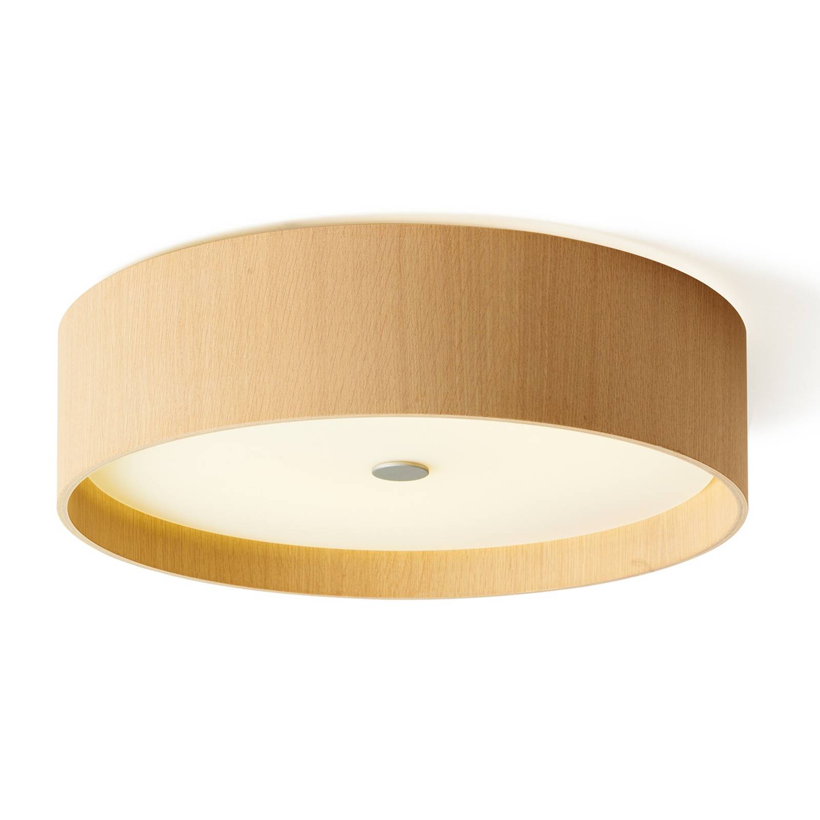 Trätaklampa Lara wood med LED-lampa 43 cm