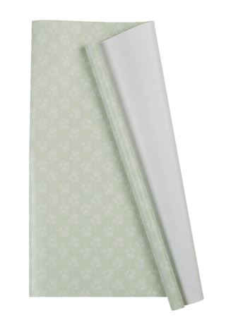 Flower presentpapper ljusgrön
