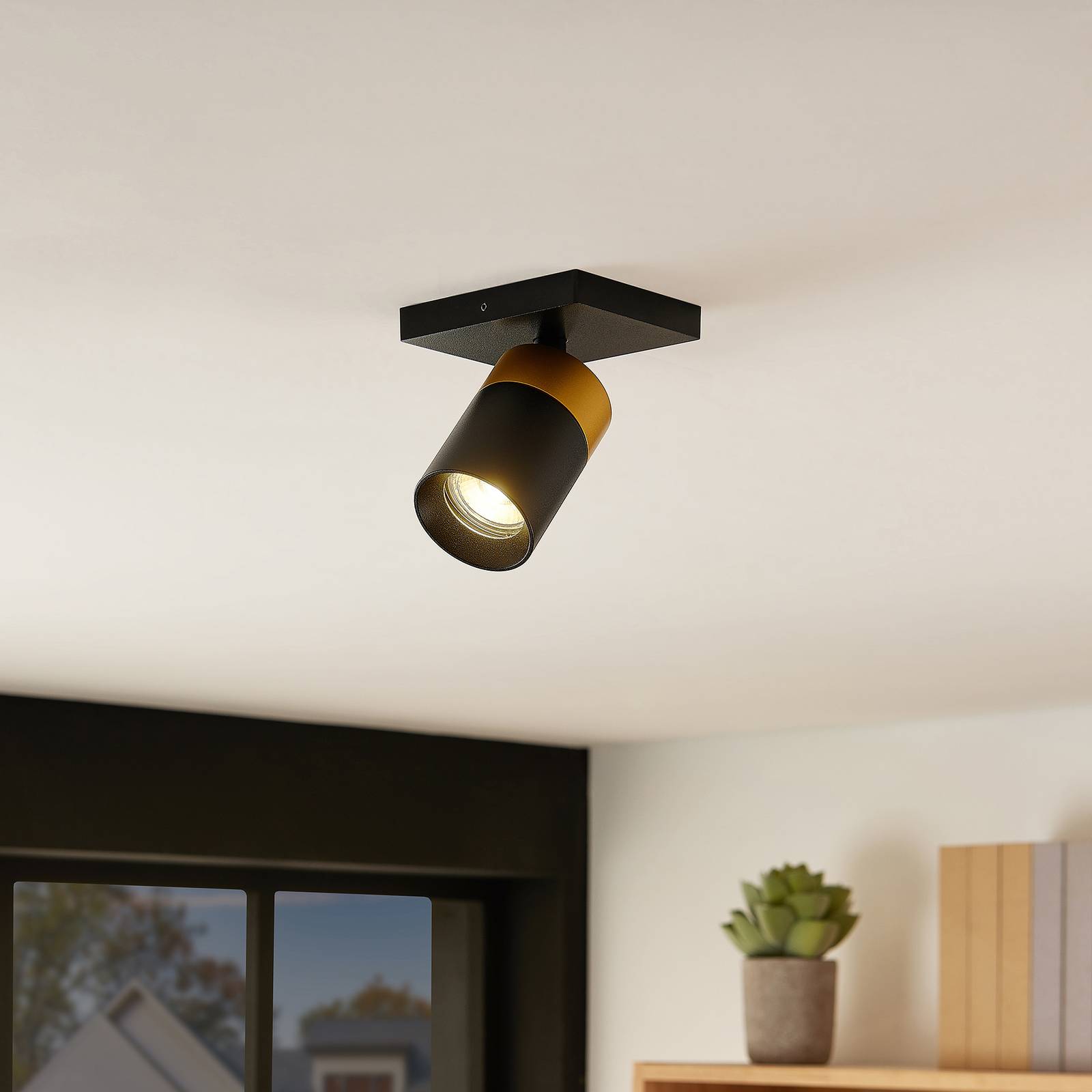Arcchio Nikora-takspot, 1 lampa, kantig