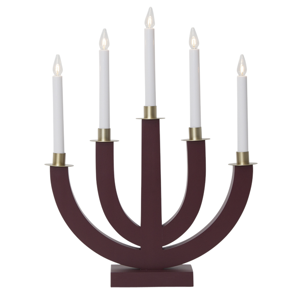 Star Trading - Eli Adventsljusstake 47 cm Röd