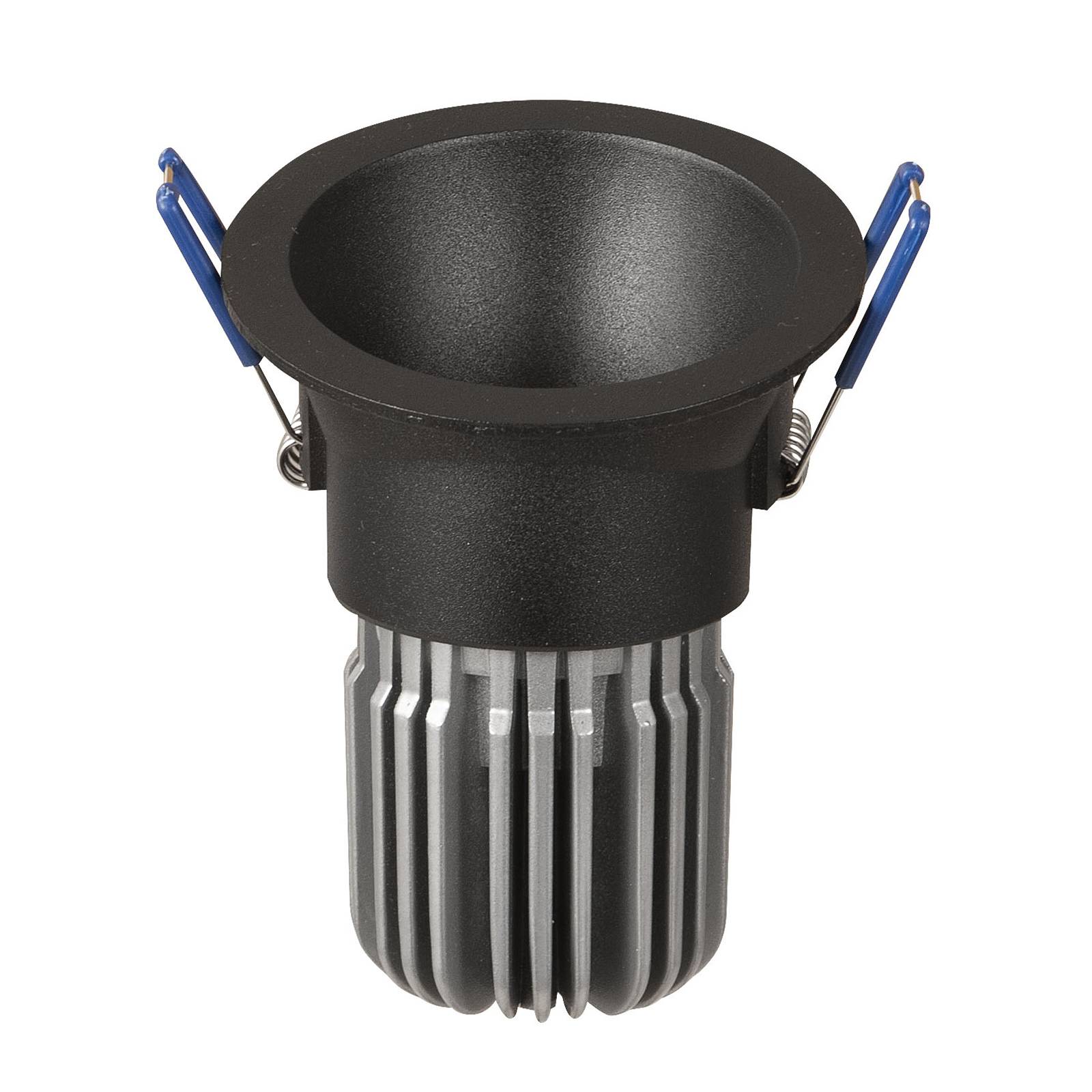 LED-inbyggnadslampa Toodle rund asymmetrisk svart