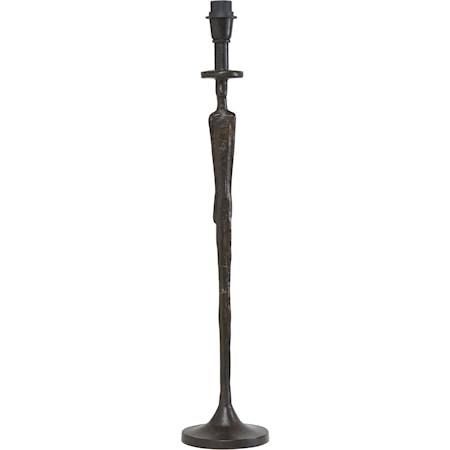 Mr Tall Lampfot Matt Svart/Brun 78cm