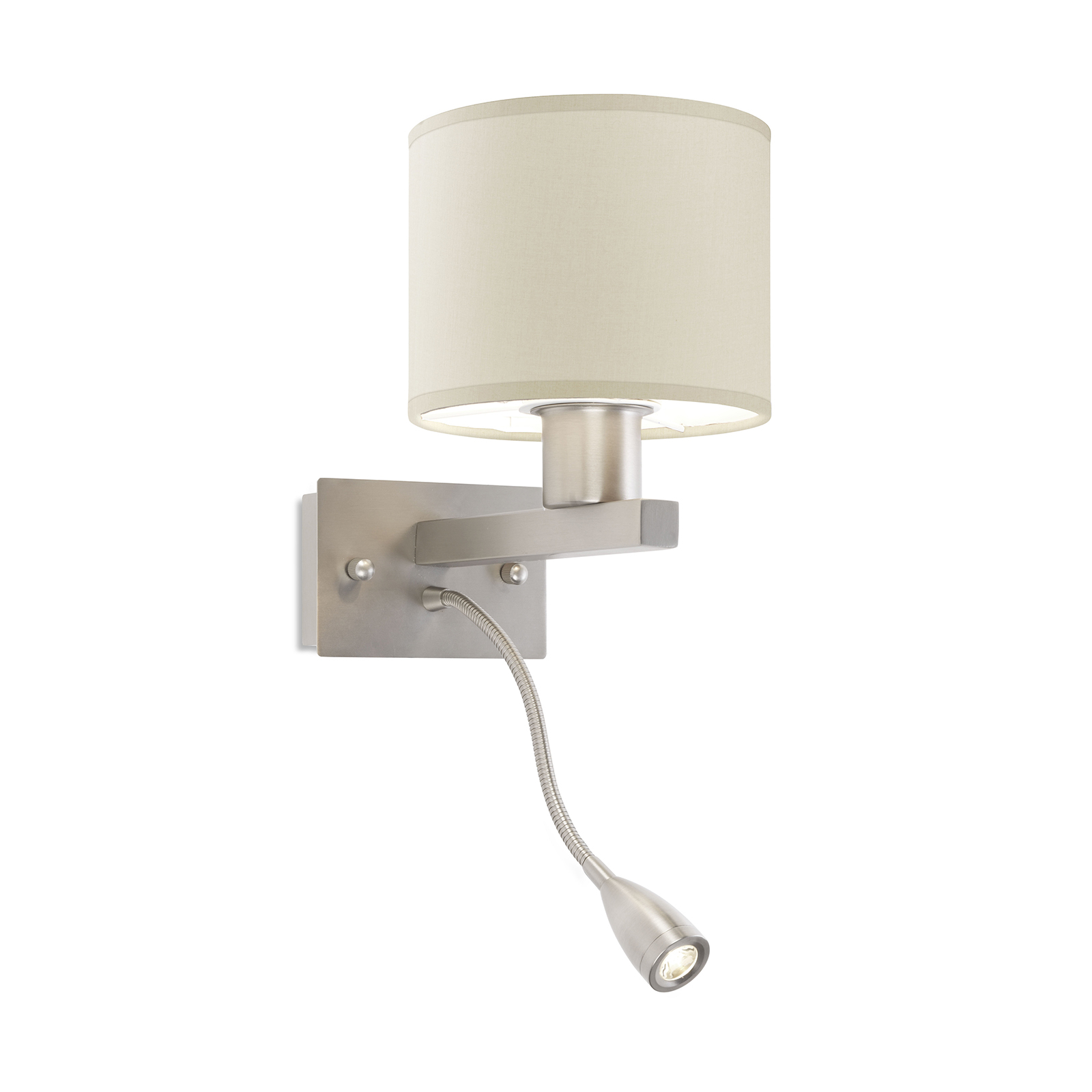 LEDS-C4 Torino, vägglampa, skärm sand Ø 14 cm