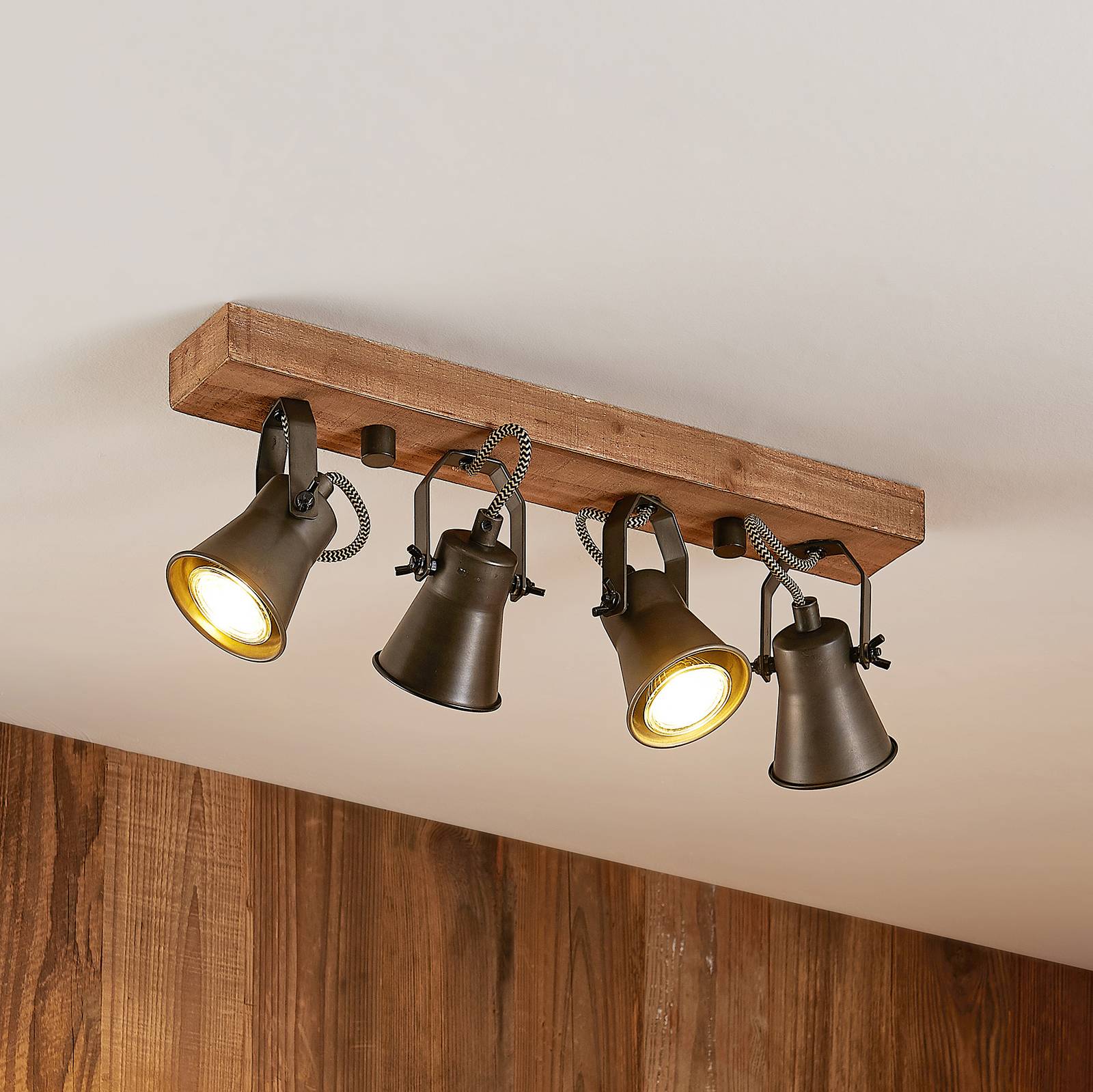 Lindby Grandesa takspotlight, 4 lampor