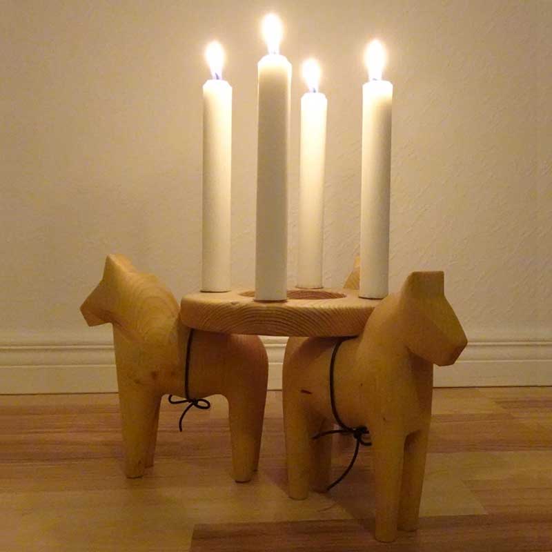 Ljusstake Trähäst