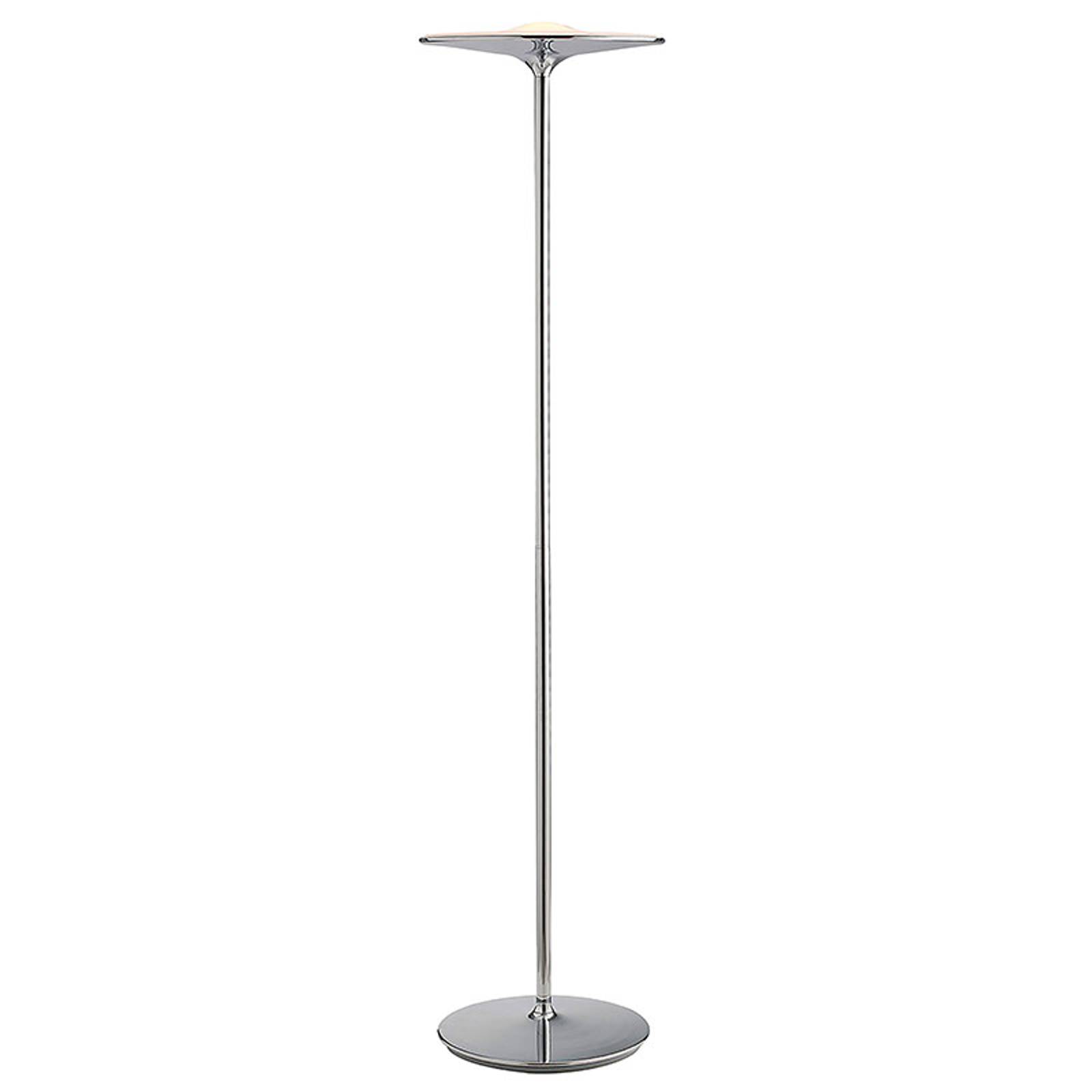 LED-golvlampa Ikon med kromfinish