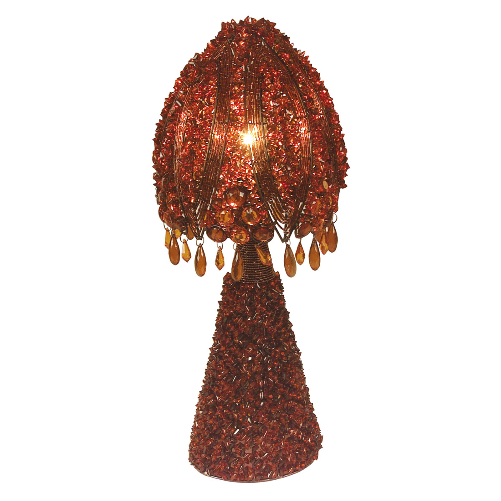 Bordslampa Perla 45 cm röd