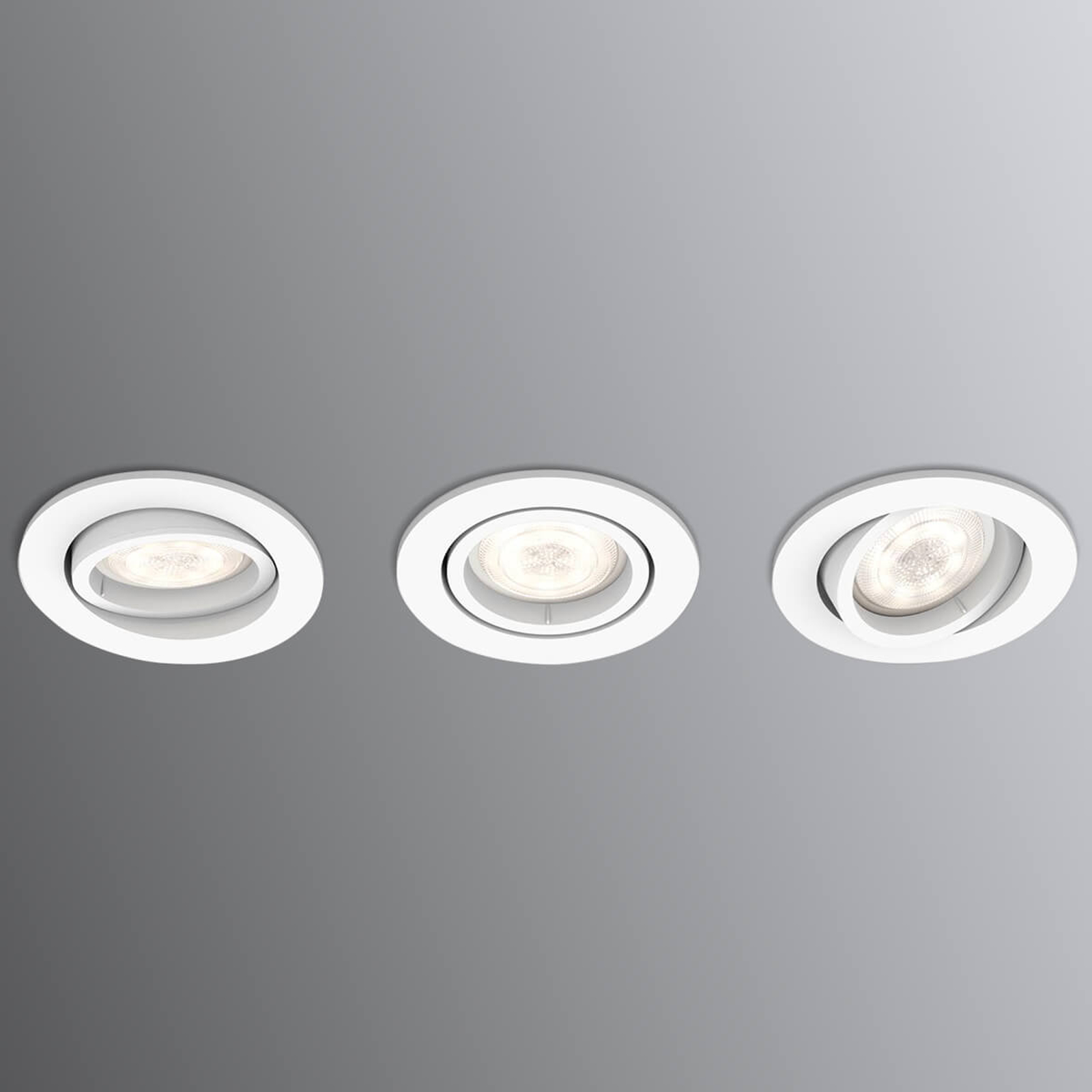 Dimbar LED-spot Shellbark WarmGlow 3-set