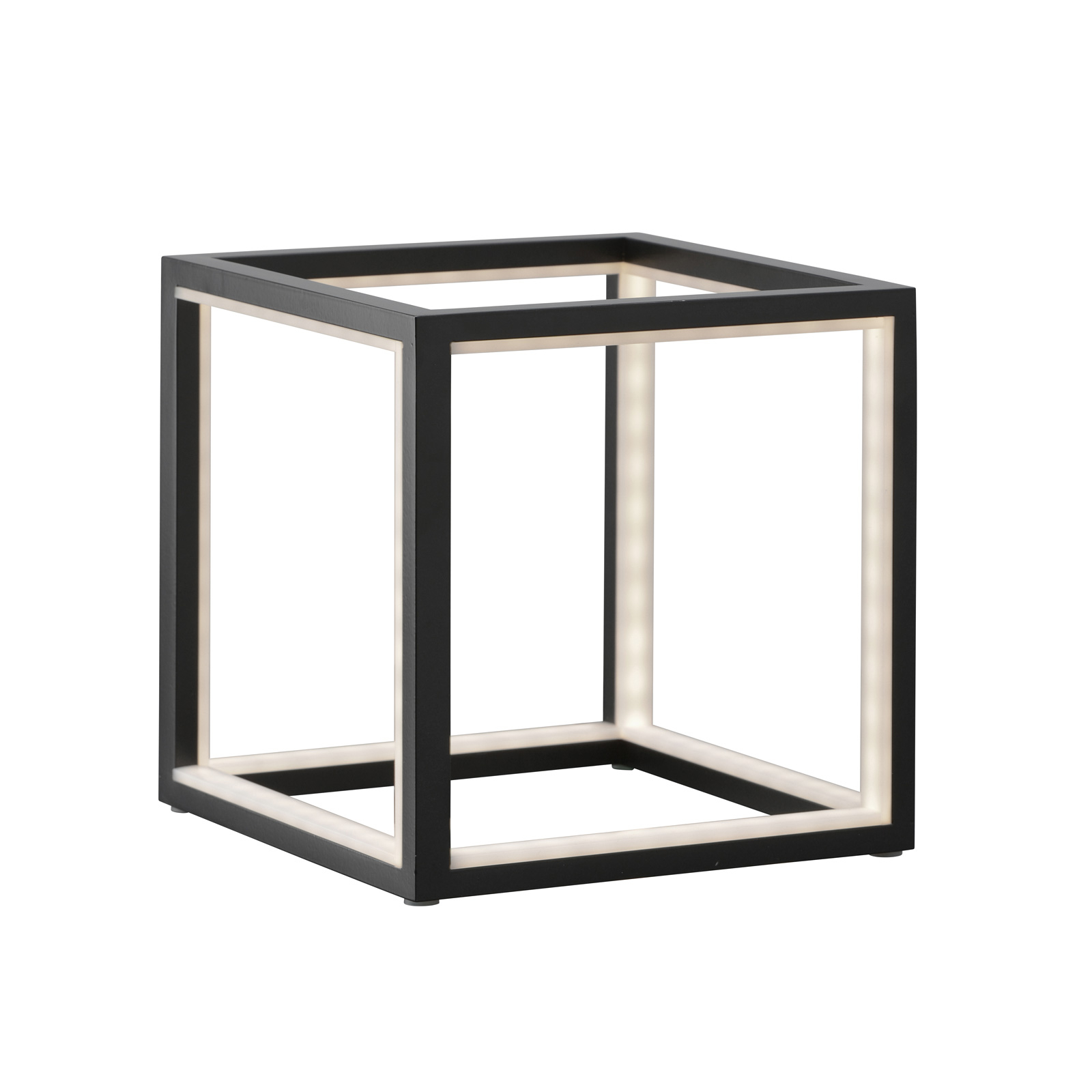 LED-bordslampa Delux, svart, 20 cm