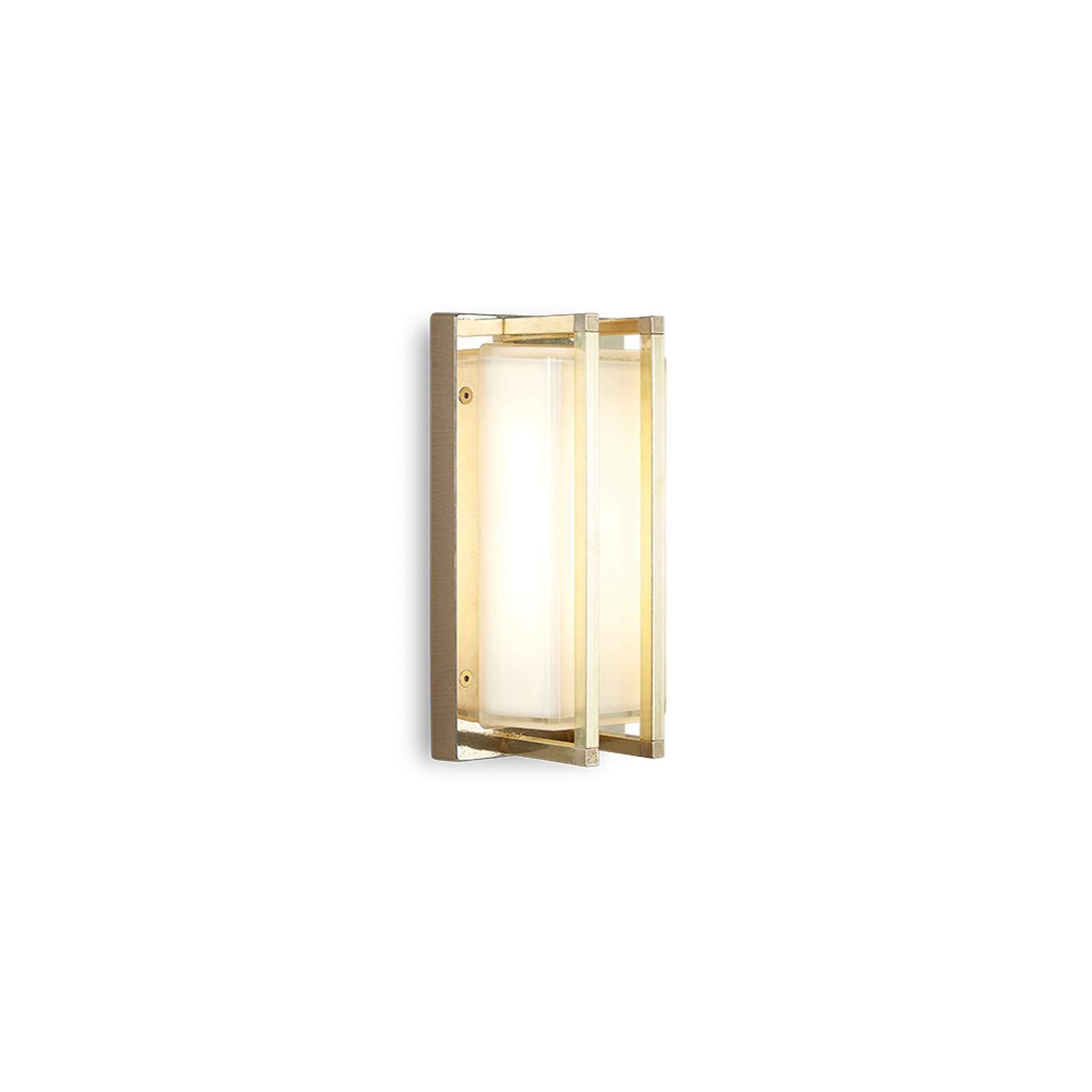 Utomhusvägglampa Ice Cubic 3413, av mässing