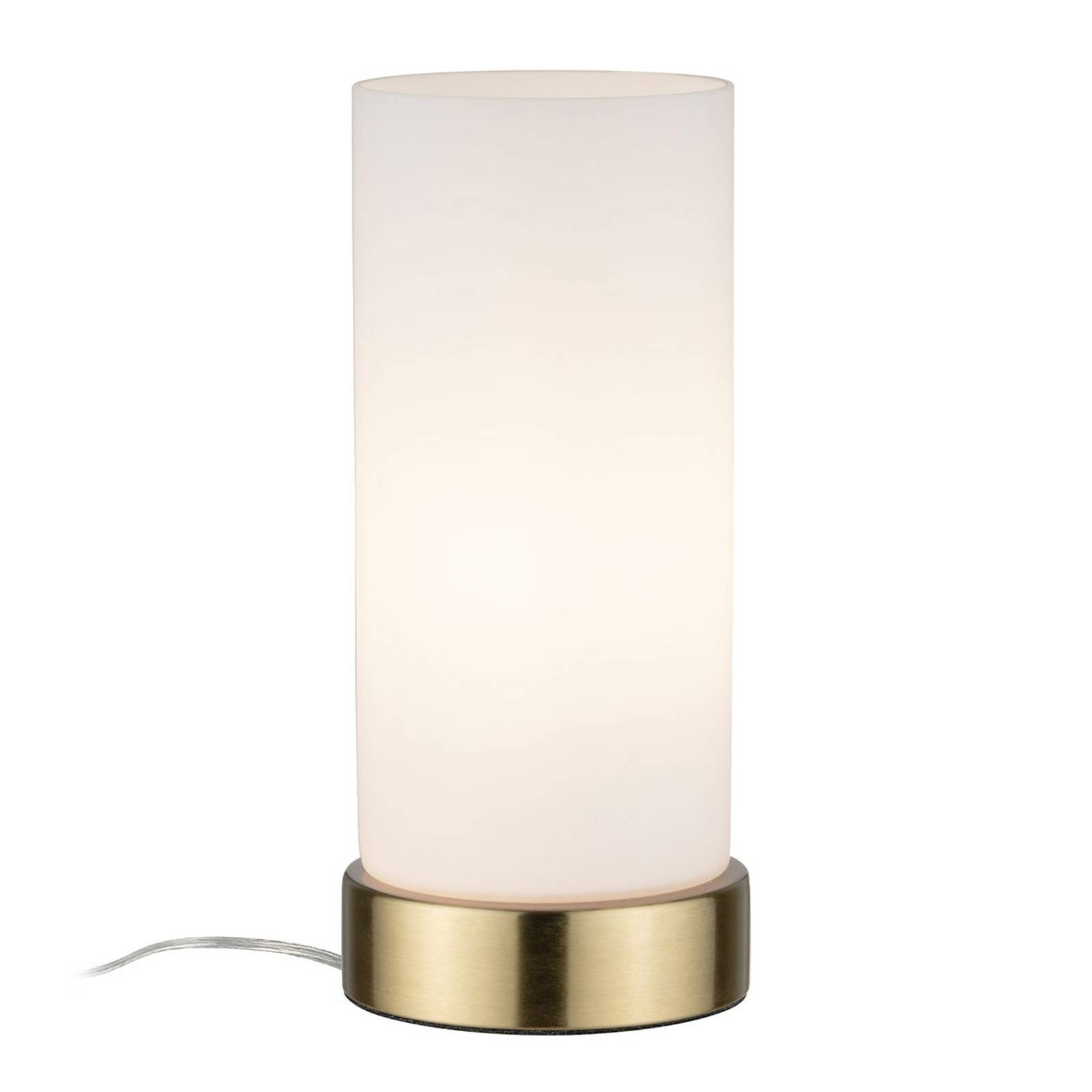Paulmann bordslampa Pinja mässing/opal
