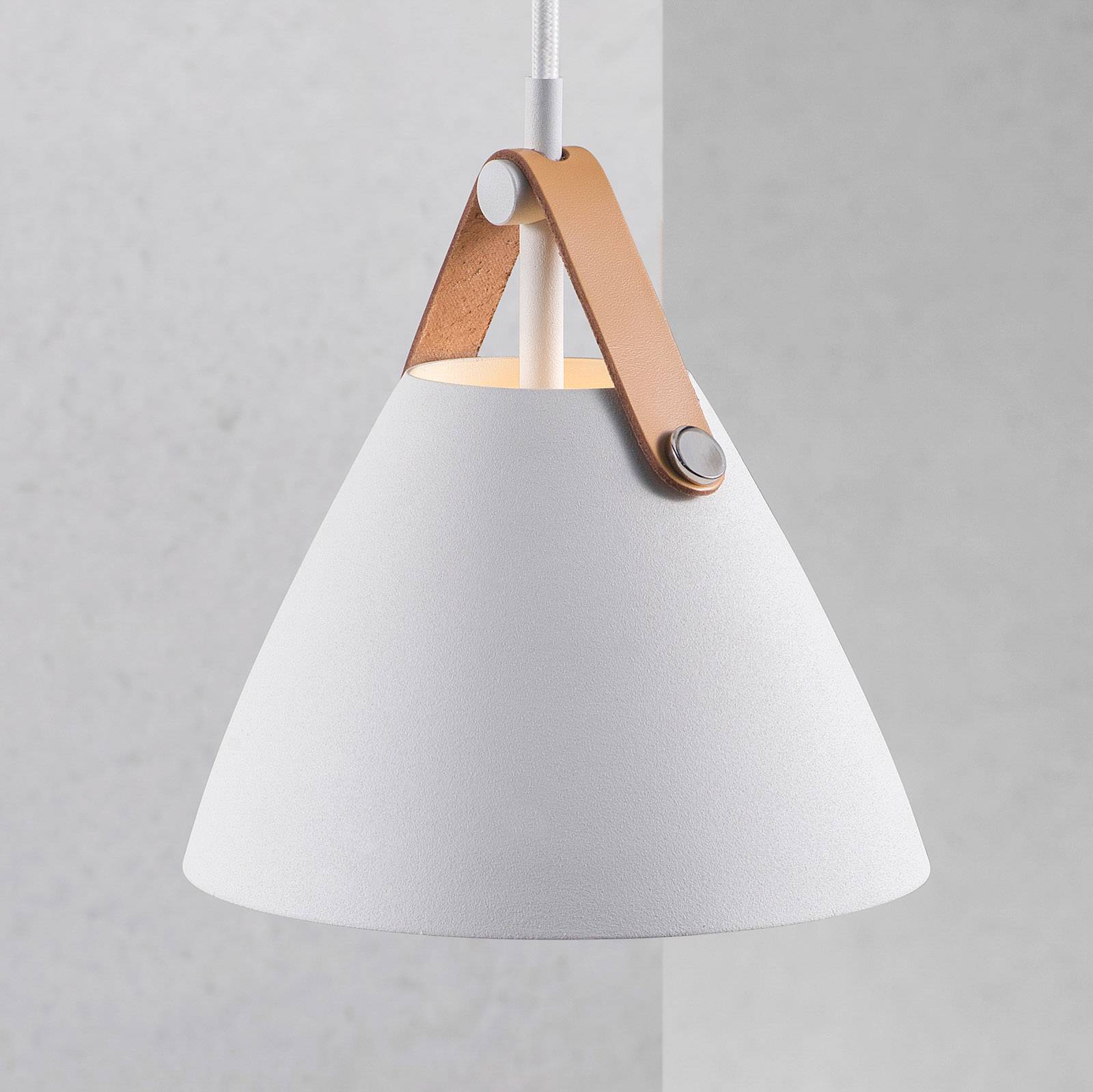 Hänglampa Strap, Ø 16,5 cm, vit