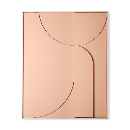 Framed Relief Art Panel Peach B Extra Large