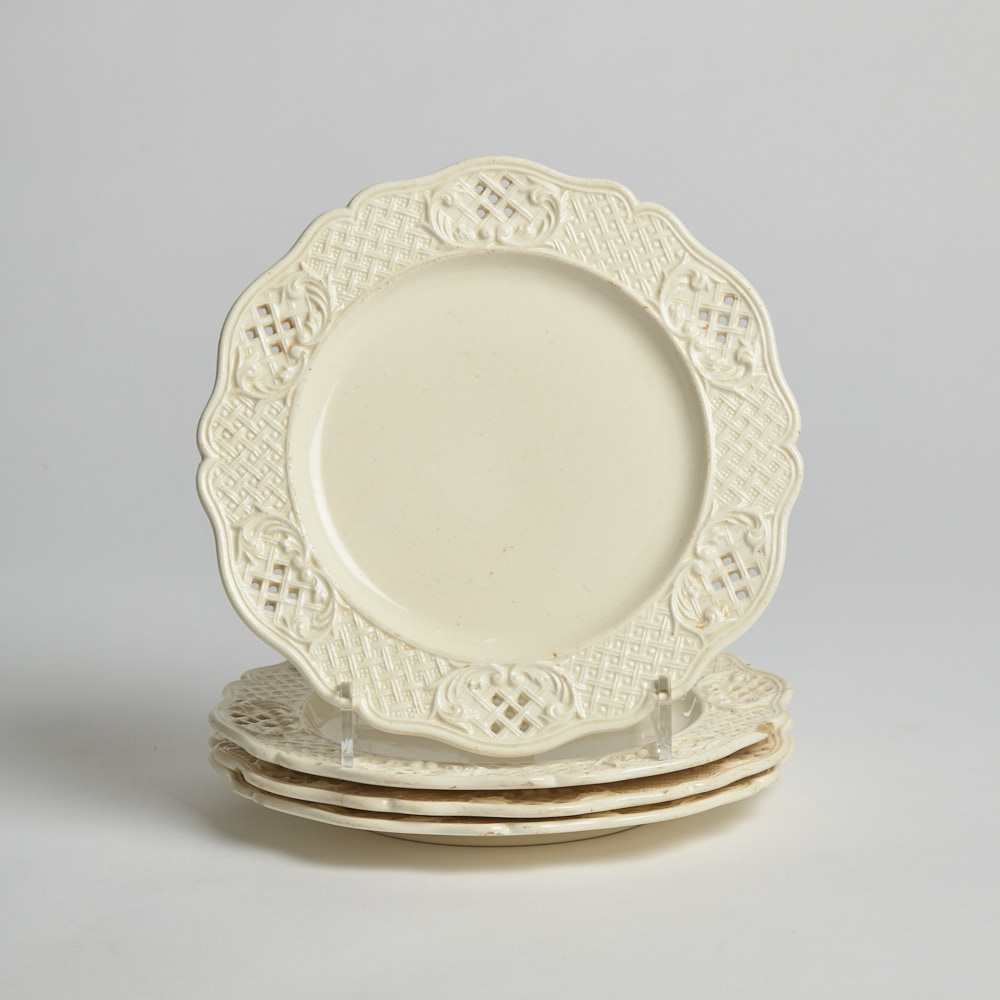 Vintage - Assietter Gallerkant 4 st