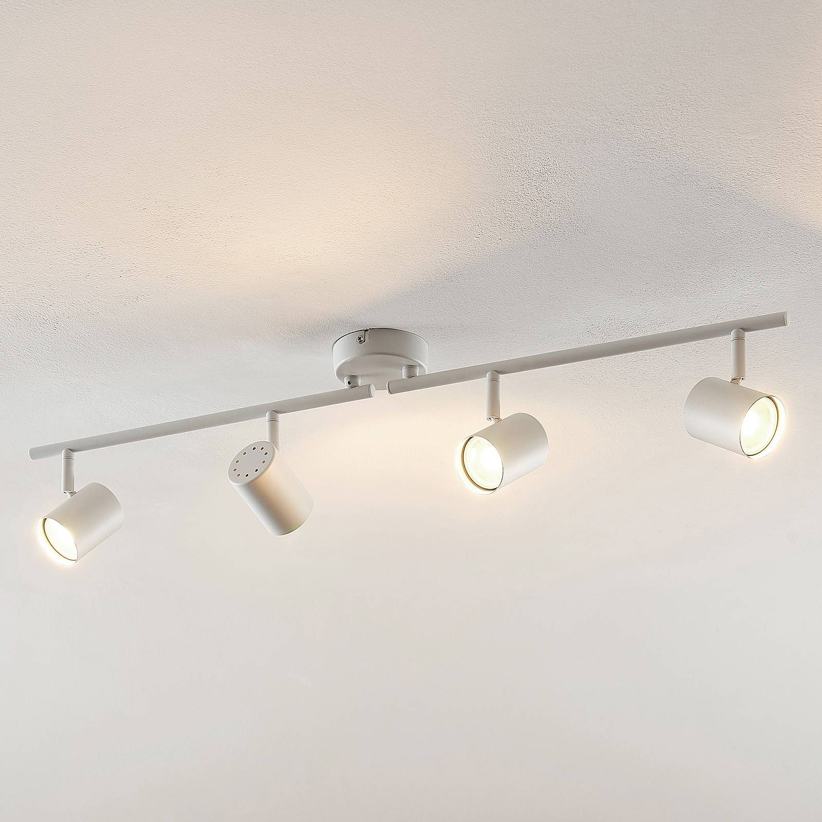 ELC Tomoki LED-taklampa, vit, 4 lampor