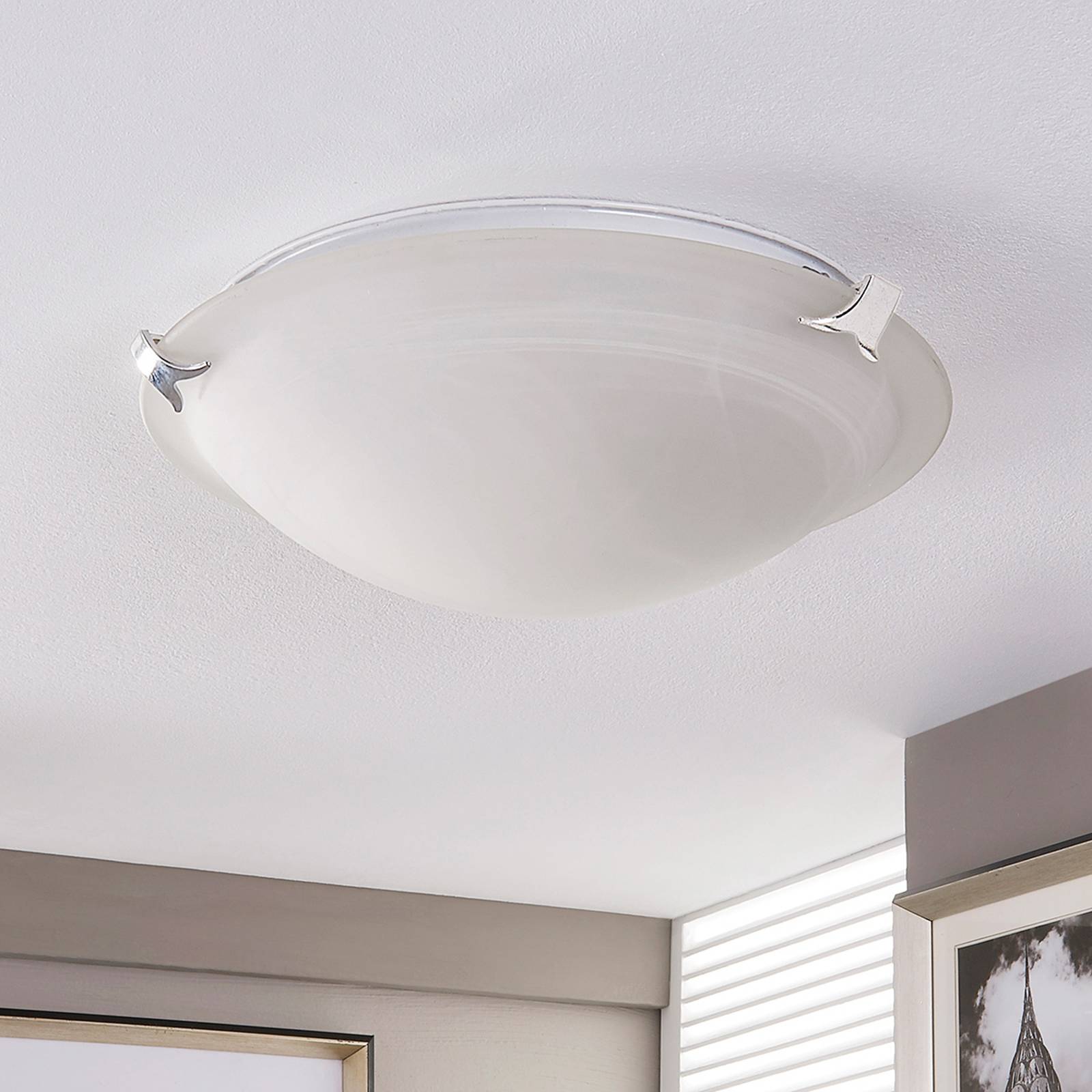 Rund LED-taklampa Genoveva