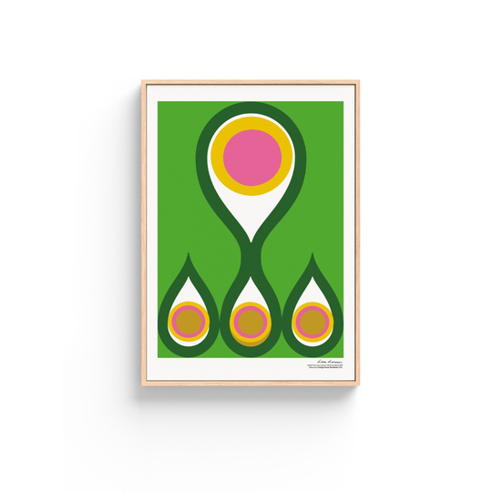Design House Stockholm Bird´s 1967 Poster - no.2 Grön