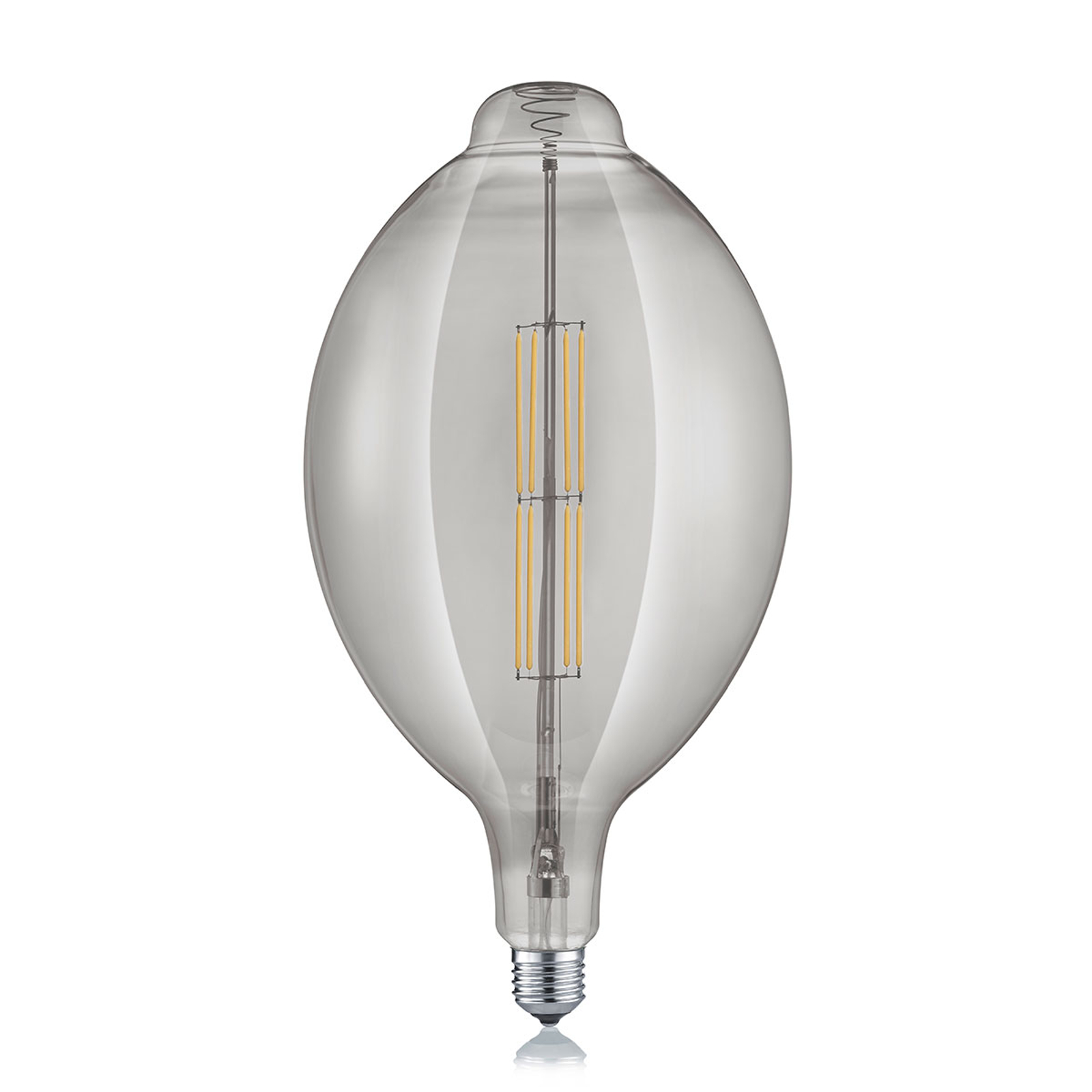 LED-lampa E27 8W 2700K lång rökfärgad