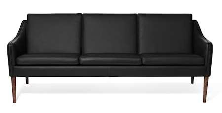 Mr. Olsen 3-sitssoffa Svart Läder