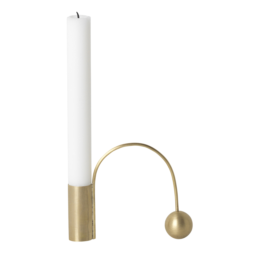 Ferm Living - Balance Ljushållare 11 cm Mässing