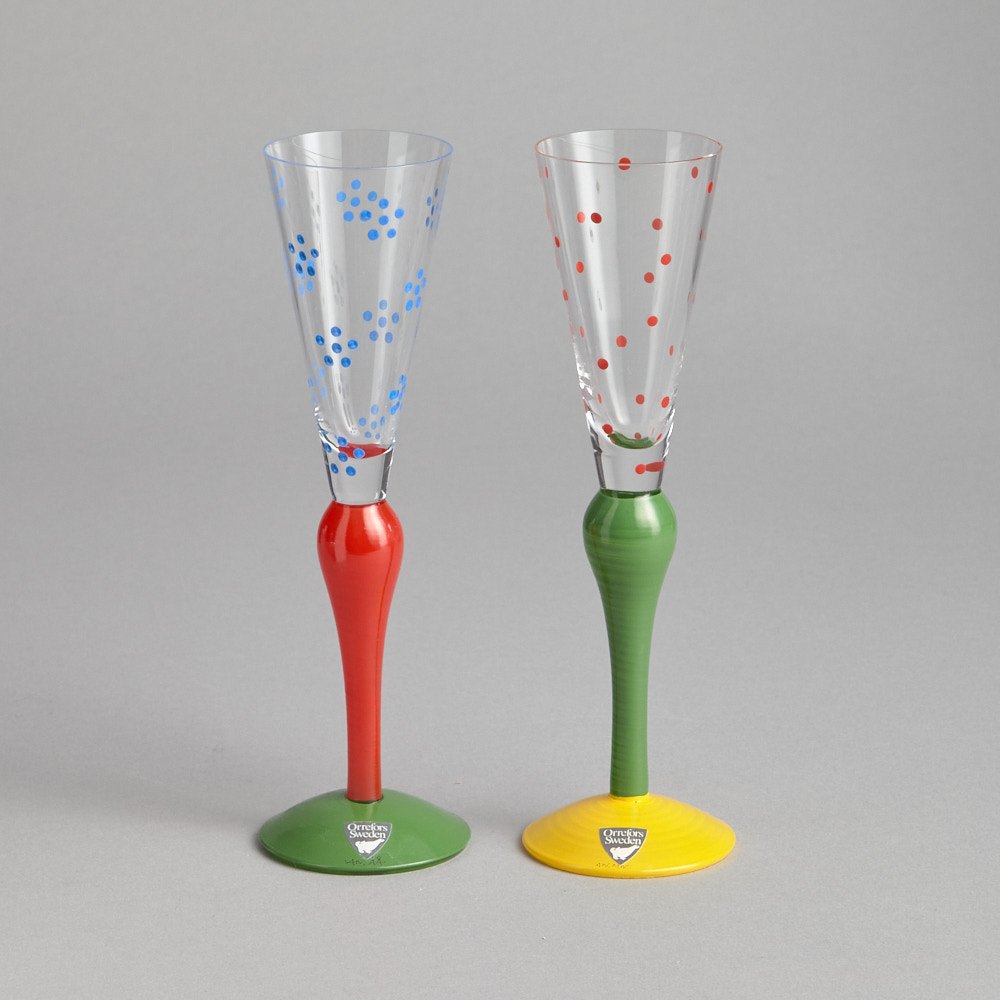 Vintage - "Clown" Snapsglas 2 st