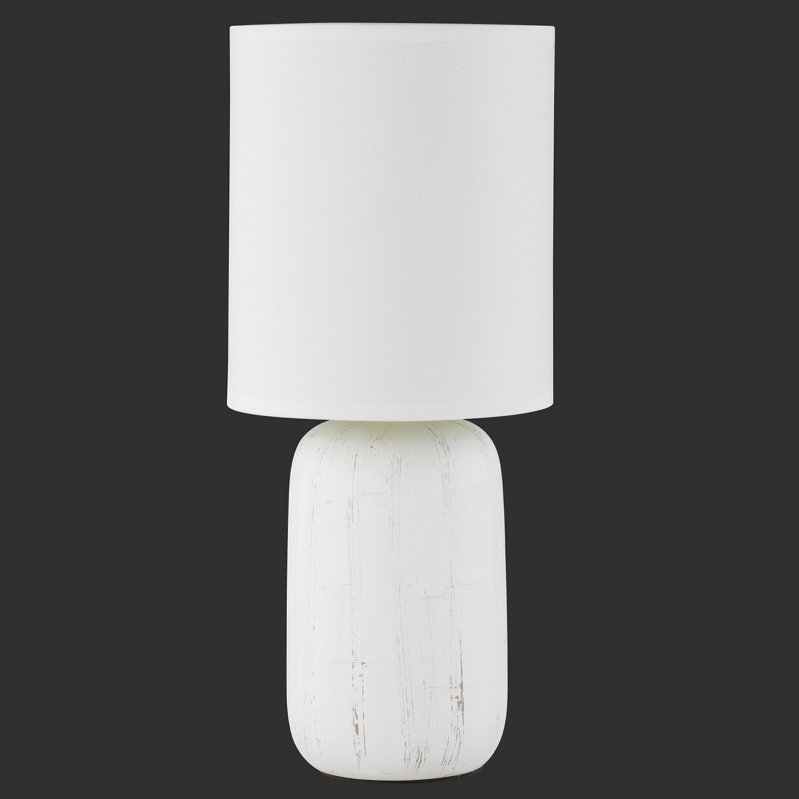 Keramisk bordslampa Clay med textilskärm